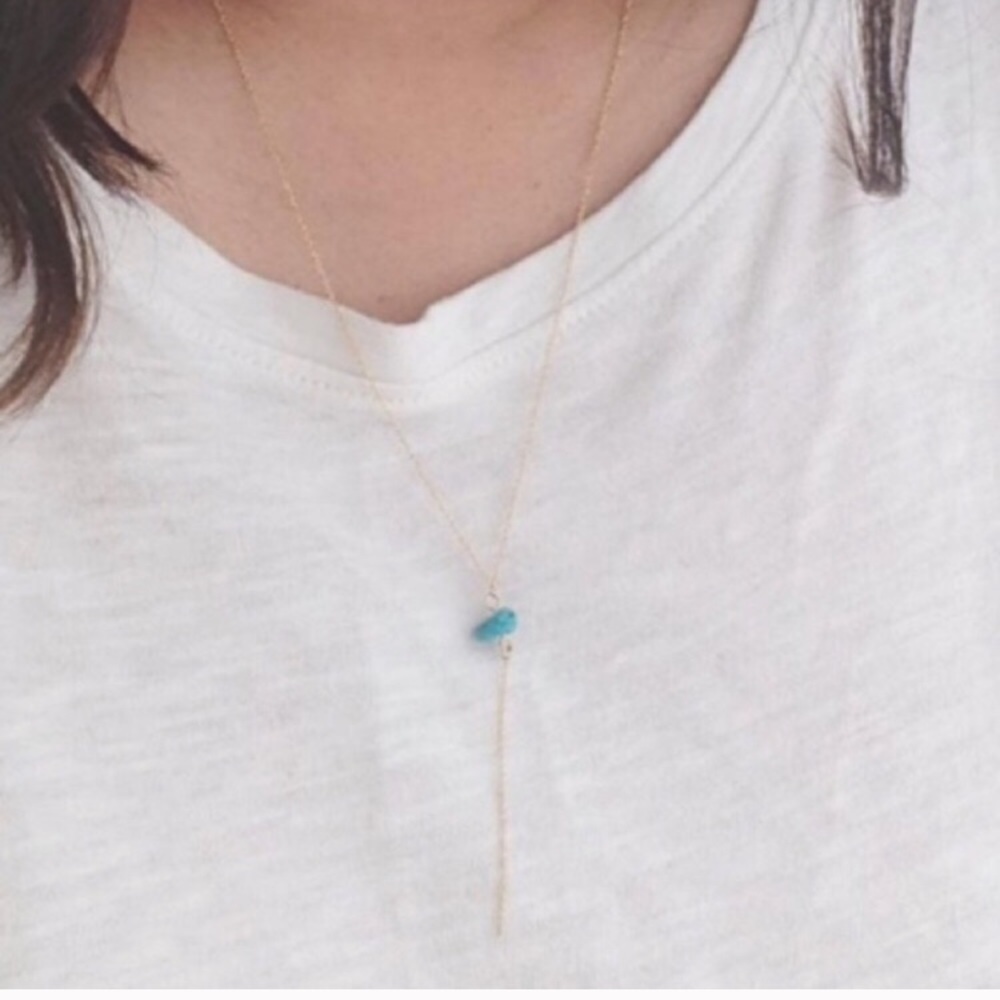 TURQUOISE Lariat Necklace